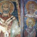 Un affresco di San Nicola nell'omonima chiesa del villaggio rupestre